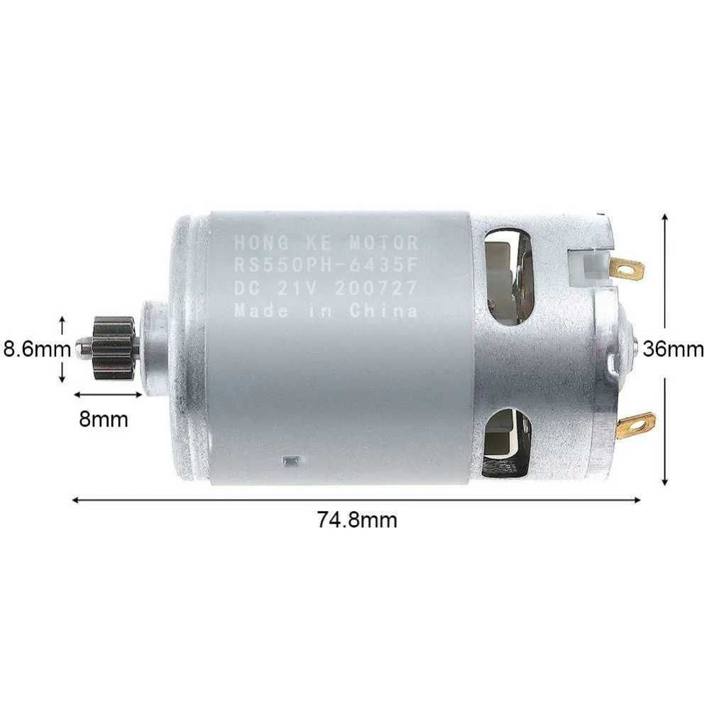 Motor motoras autofiletanta bormasina RS550 18V 20V 21V DC 12 dinti