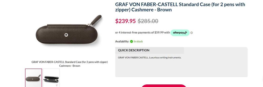 Graf von Faber-Castell Etui 2 instrumente de scris