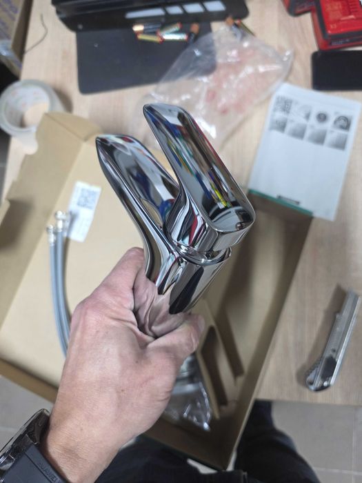 Hansgrohe Logis - Baterie lavoar cu scurgere Push-Open, crom 71077000