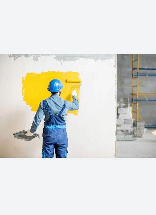 Маляр по городу делаем малярные работы шпаклевка обои галтел плинтус л