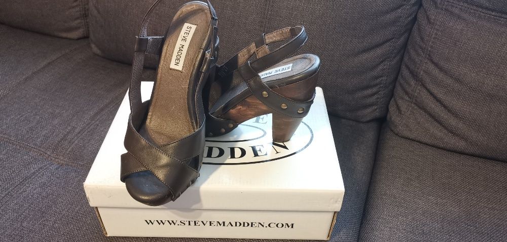 Sandale damă Steve Madden piele maro mărimea 38