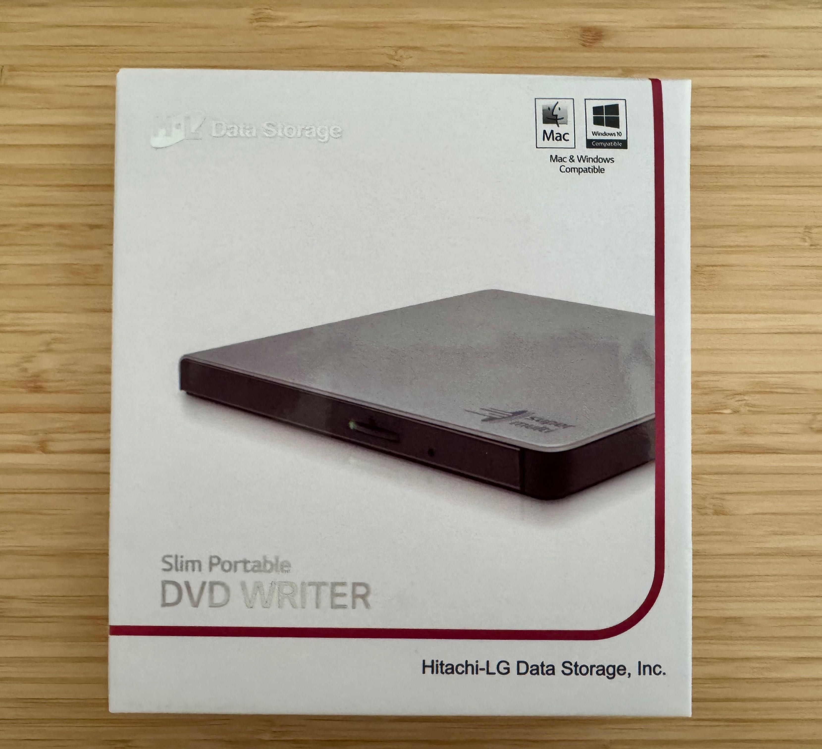външен DVD записвач Hitachi-LG Slim Portable DVD Writer (GP57EW40)