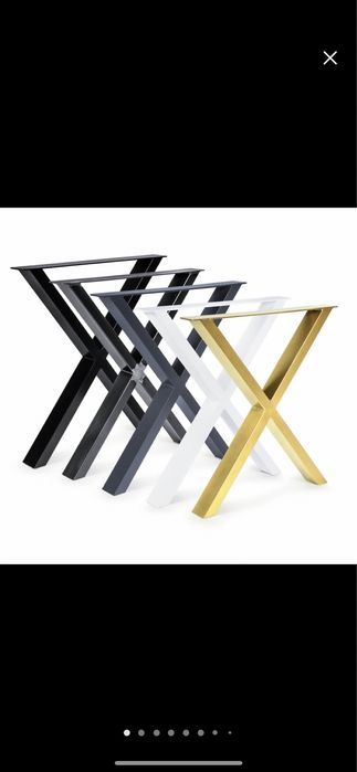 Picioare masa Model X2 (stil scandivav, metal, vopsite electrostatic)