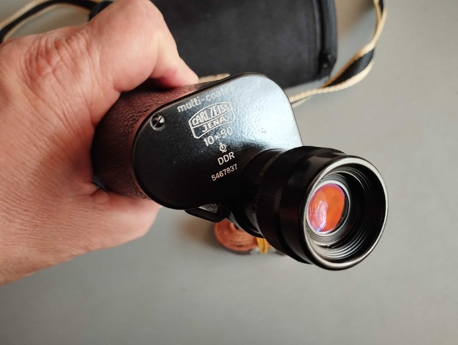 ТОП Немски Рядък Монокъл Carl Zeiss Jena Dekarismo 10x50 1Q МС