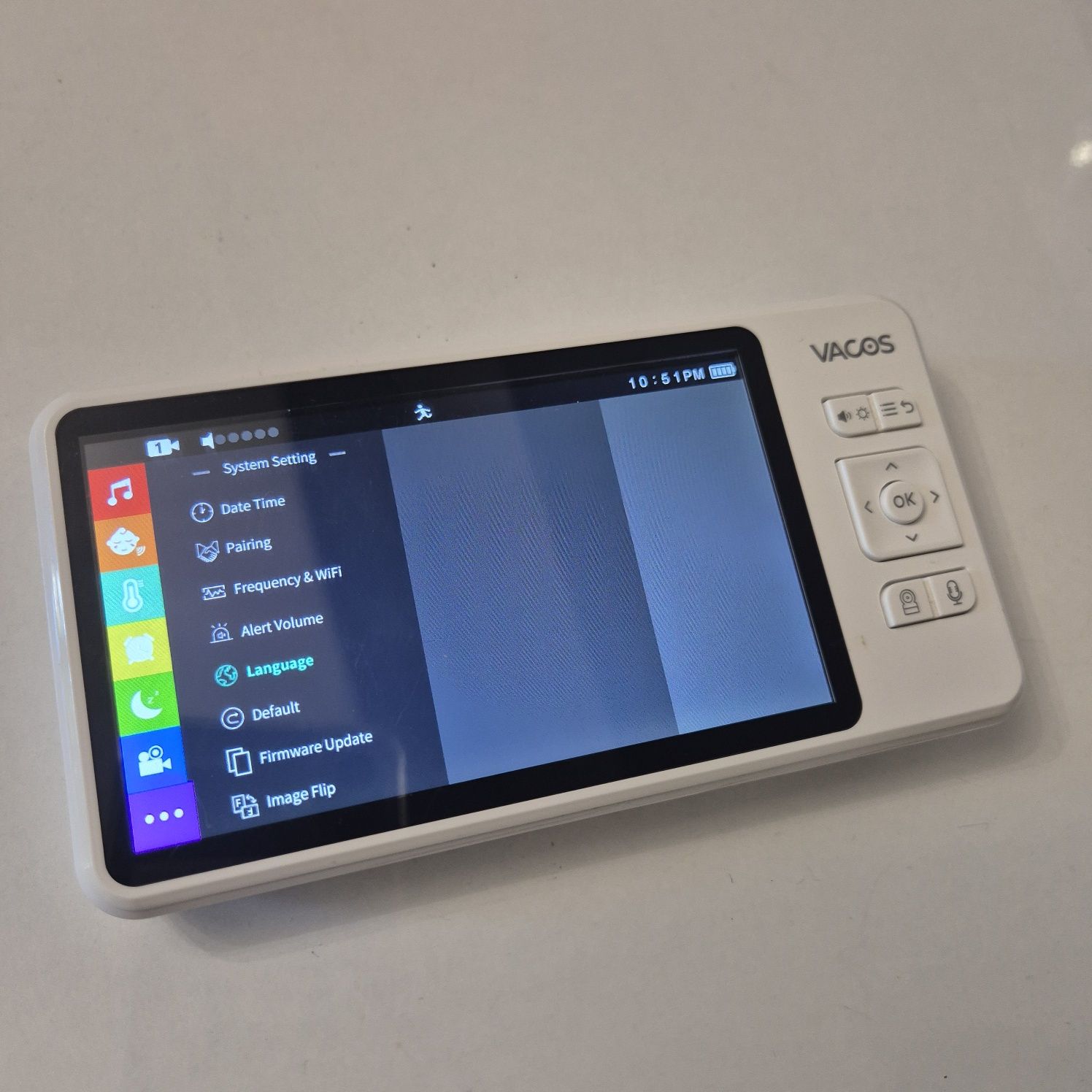 ВисококачественБебефон с 5-инчов LCD дисплей,360гр.въртяща се камера