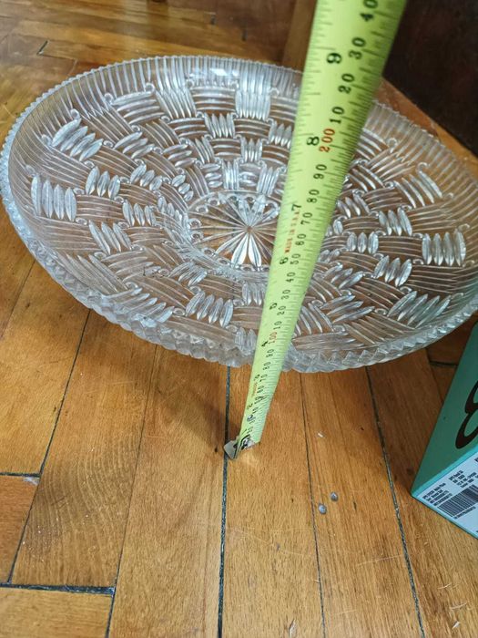 Fructiera cristal Bohemia 1960