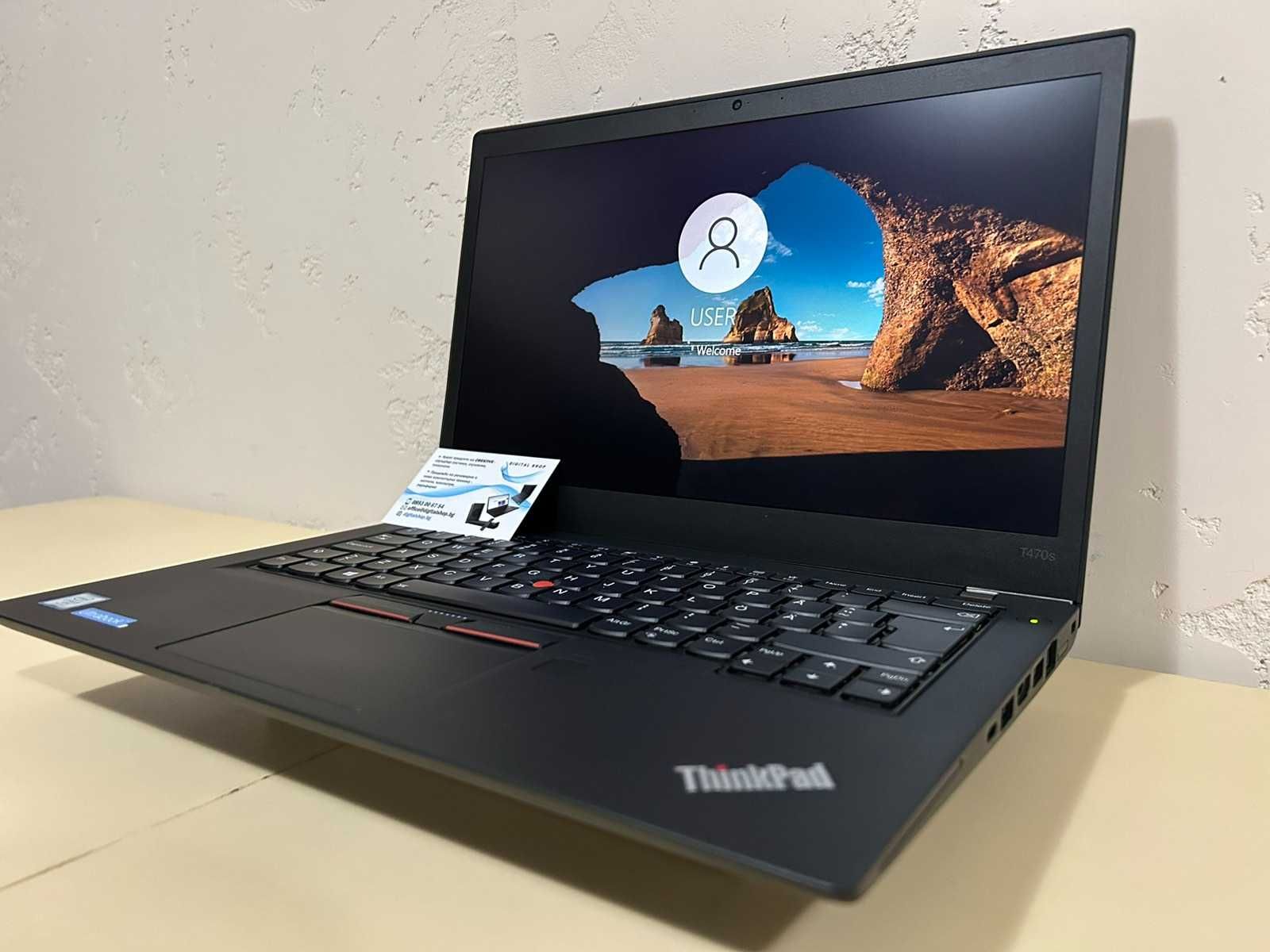 Лаптоп Lenovo ThinkPad T470s Touch i5-7300U/16G/510SSD/14FHD/12м.г/к А