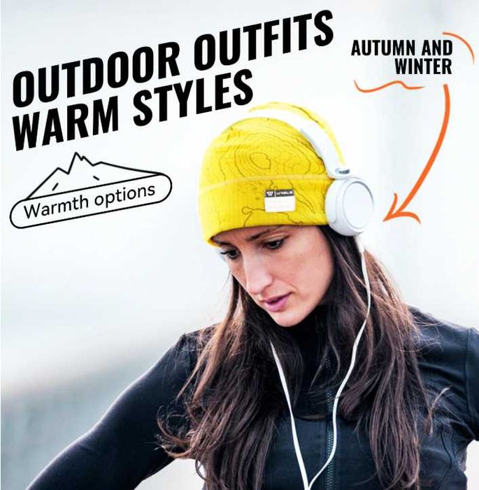 Зимна шапка за спорт WRELS I Бягане и активности на открито