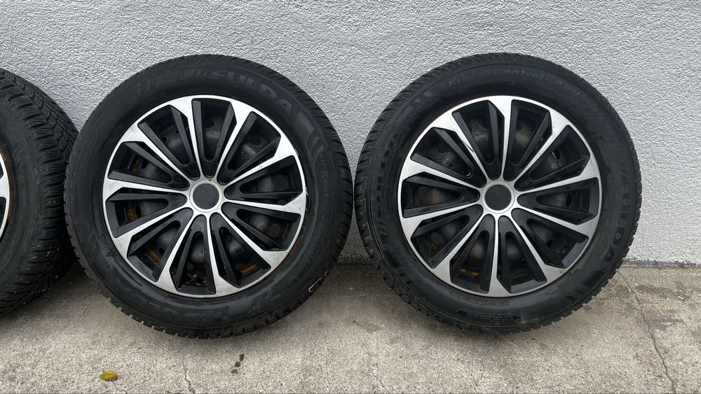 Jante otel 5x112 R16 cu anvelope M+S 215/55 R16