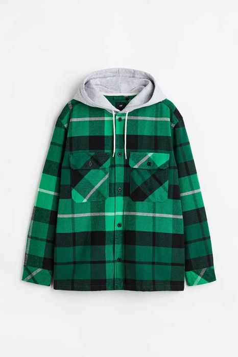 Рубашка,фланелевая теплая H&M,размер 52-54,L -американский