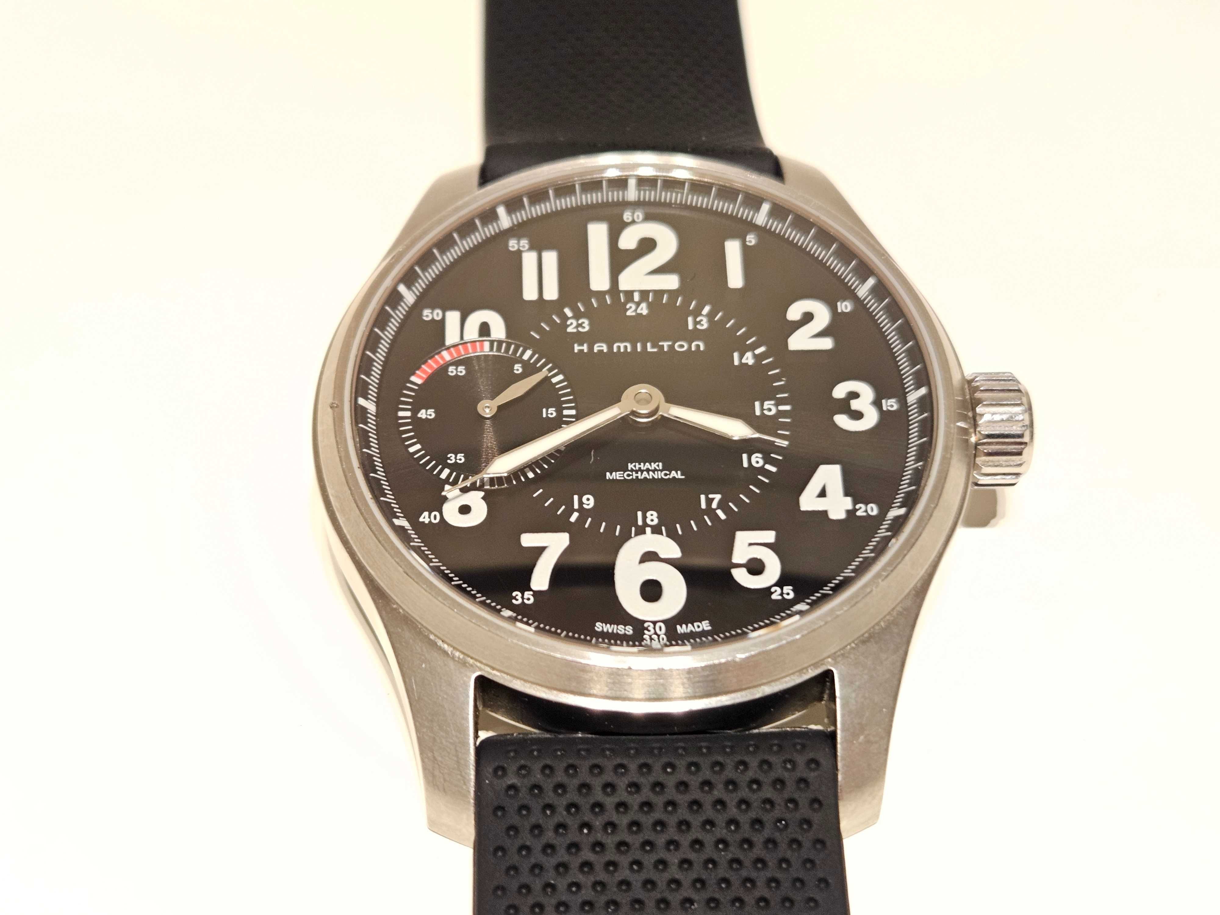 Продавам военнен пилотски стил механичен мъжки часовник Hamilton Khaki