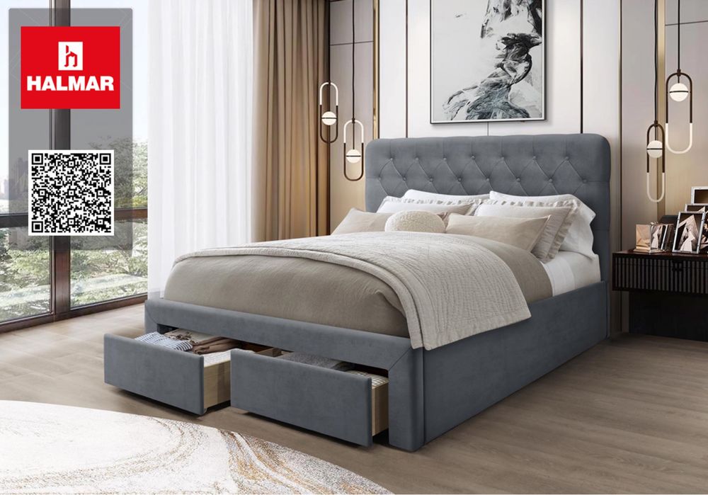 Тапицирано легло Marisol Сиво