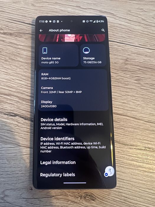 Motorola g85 5g 256gb