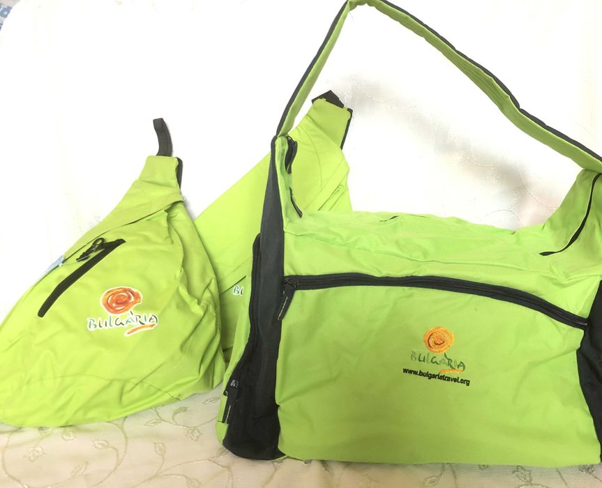 Спортен сак/ чанта и 2 бр раница  удобни за ниско тарифни авиокомпании