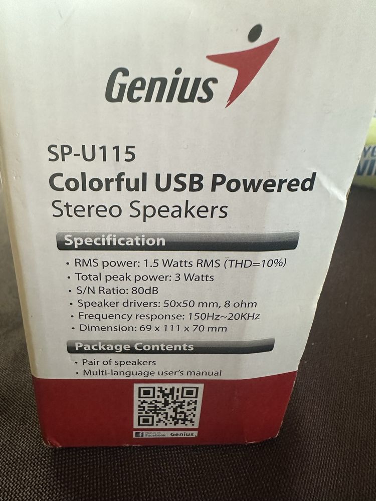Genius USB стерео колонки