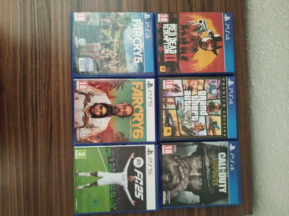 PS 5 плюс 6 игри и гаранция