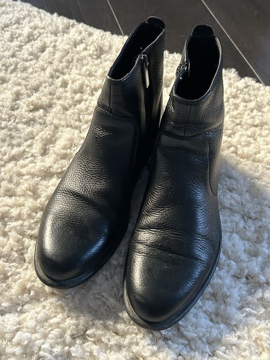ghete negre piele - Zara Man