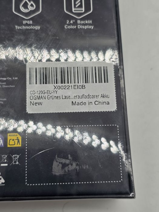 Instrument de masurare laser CIGMAN CD-120G, 4", waterproof, 0.05-120m