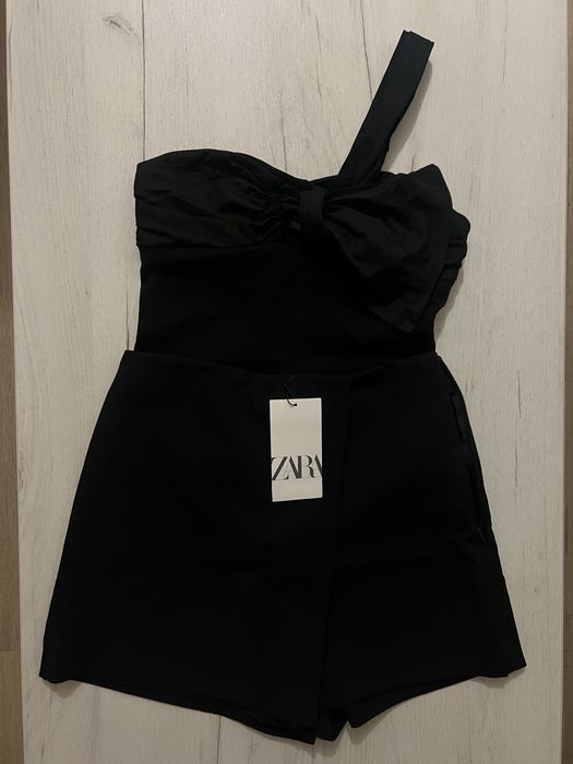 Черно боди с презрамка ZARA