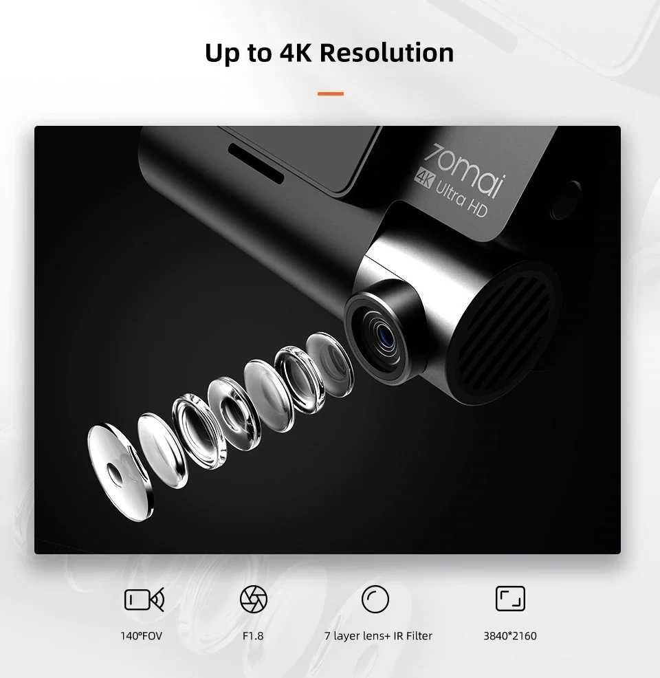 Видеорегистратор Xiaomi 70 Mai A800S+Rear Cam Set