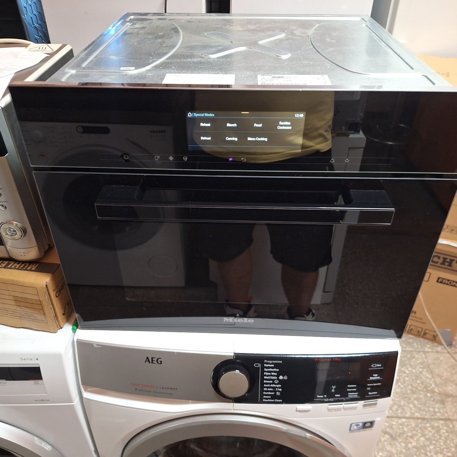 Микровълнова Миеле за вграждане с функци пара Miele DGM7840 Wi Fi