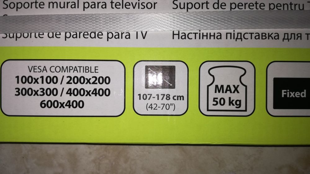 Suport perete TV 107 cm -178 cm