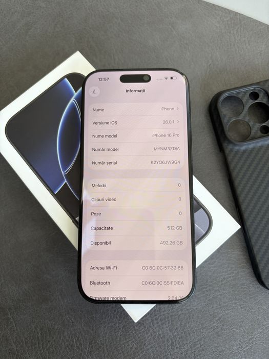 Iphone 16 Pro 512gb GARANTIE 2 ANI neverlock
