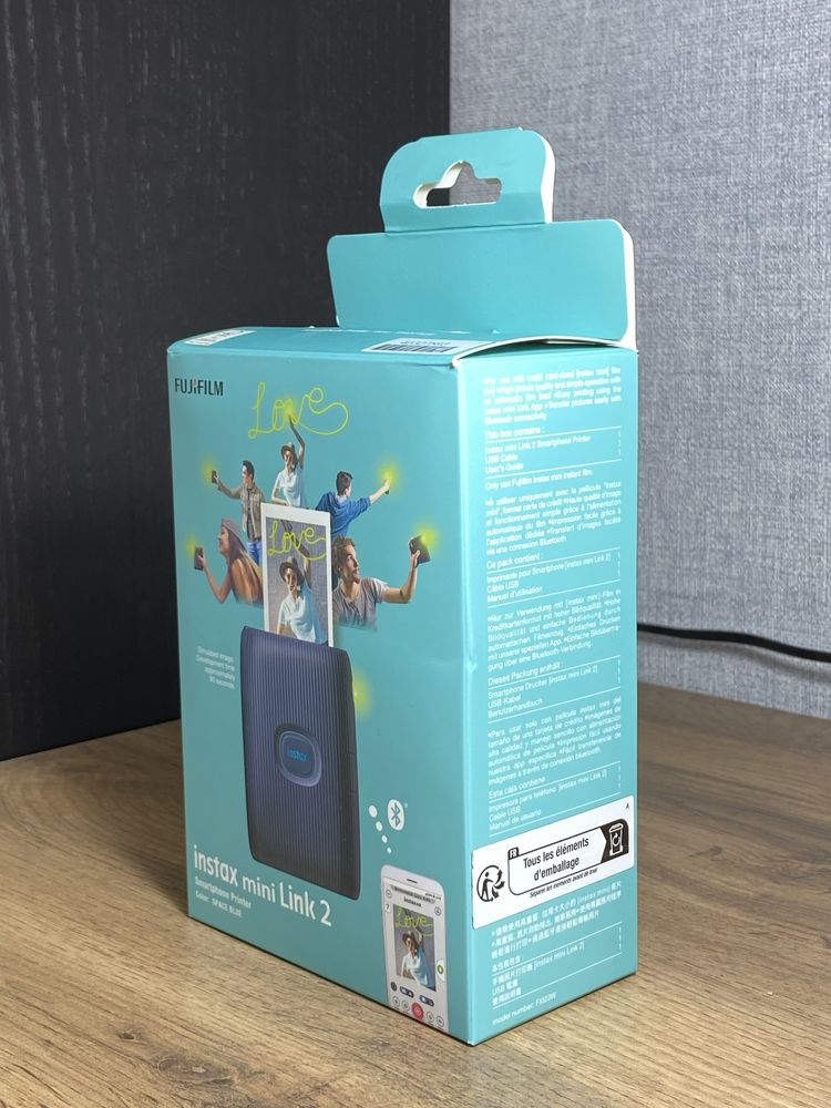 Мини принтер instax mini Link 2, полностью новый