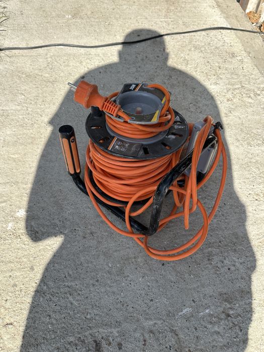 Vand rola curent electrica cu tambur 25 metri