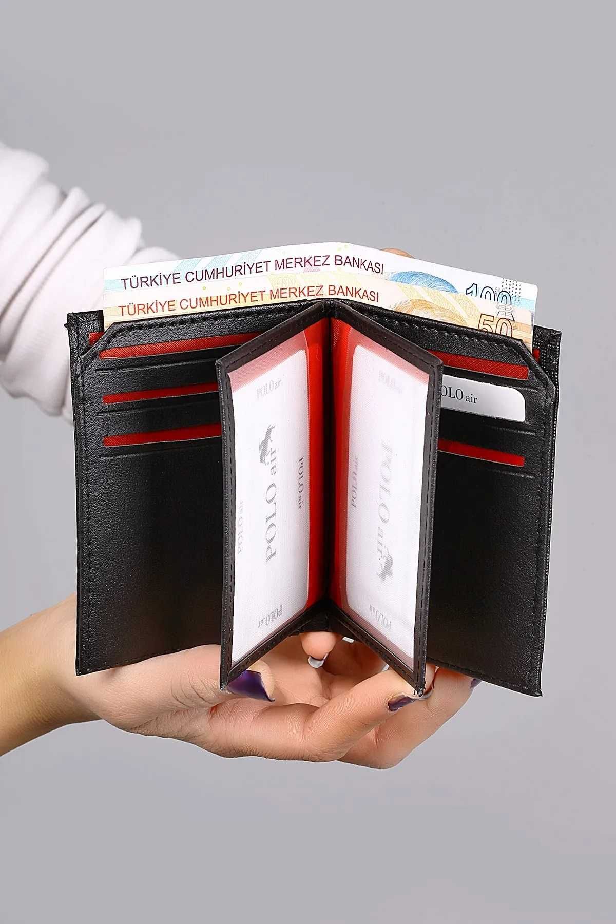 Мъжки костюм, POLO Air, кариран портфейл, колан