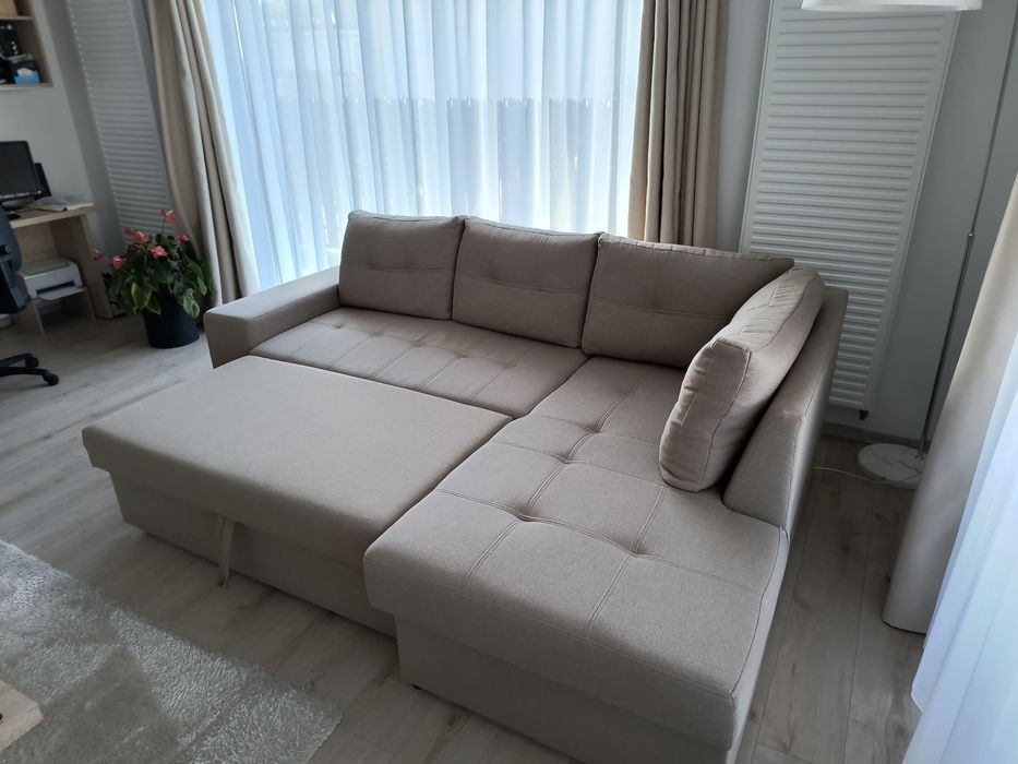 Colțar stânga stofă extensibil