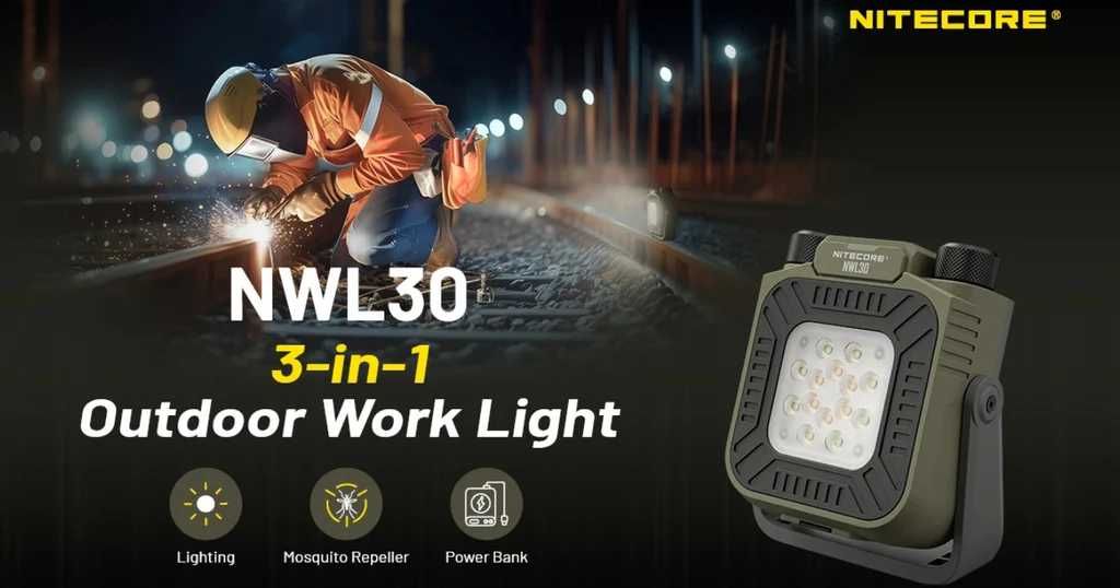 NITECORE NWL30 Lanternă multifunctionala 3 în 1, repelent de țânțari