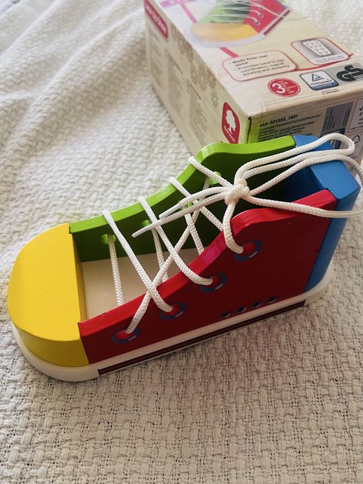 Дървена образователна играчка