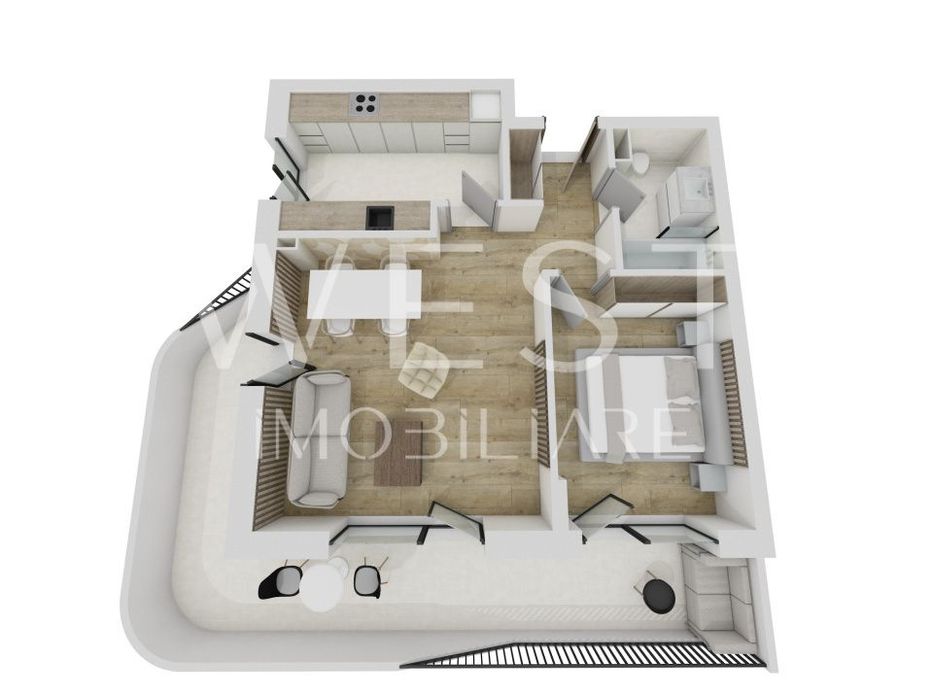 Apartament 3 camere / Terasa 25mp / Ansamblu rezidential Eroilor