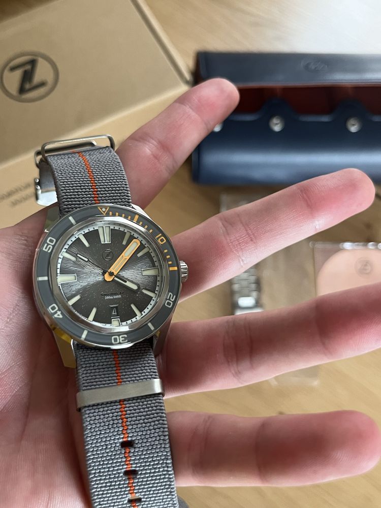 Zelos Swordfish 42mm SS 'Nimbus Grey'