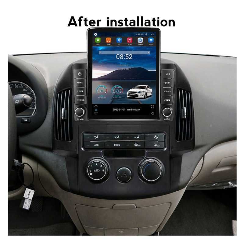 Navigatie Hyundai i30 din 2007 - 2012 Ecran TESLA 9.7 inch 4GB RAM NOU