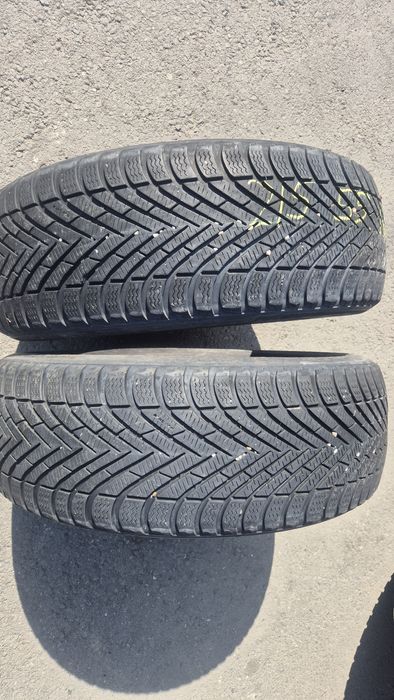 215 55 17 2бр зимни гуми пирели 6мм граифер без лепенки дот 16