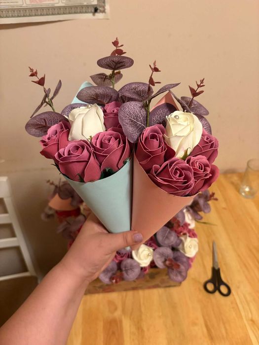 flori handmade din sapun, buchete si seturi
