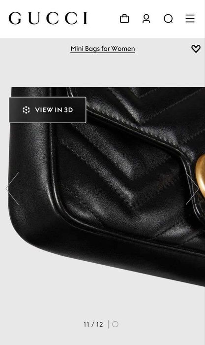 Дамска Чанта Gucci GG MARMONT Super Mini Bag 100% LEATHER