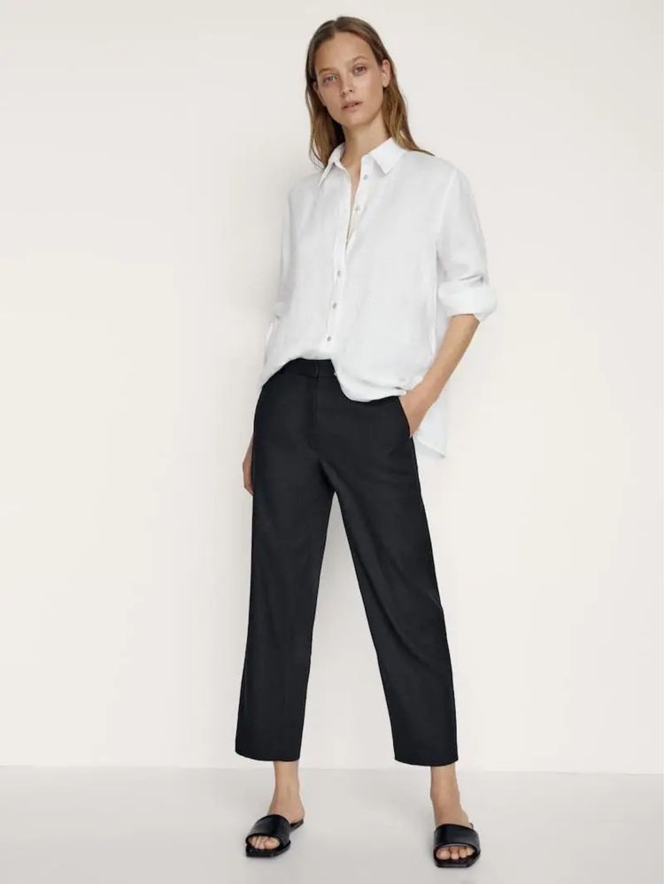 Pantaloni Massimo Dutti din in