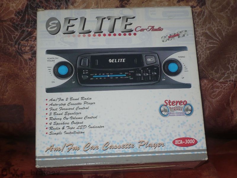 Автокасетофон "elite"