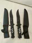 Cuțit vânătoare 30cm + husa curea / cuțit militar lama Columbia Black