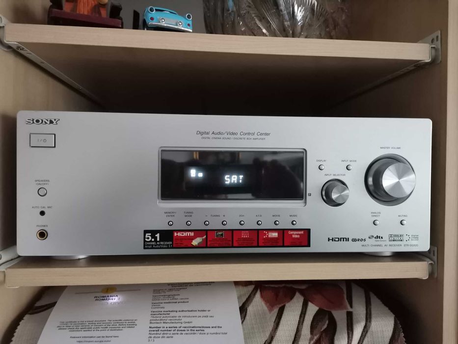 Vând receiver STR-DG520 și boxe Sony