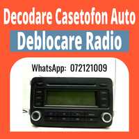 Cod Decodare PIN Deblocare Radio Navigatie VW Skoda Audi SEAT Fiat