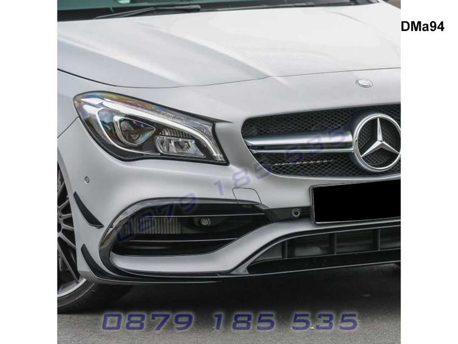 Тунинг сплитер предна броня Mercedes AMG CLA W117 спойлер добавки