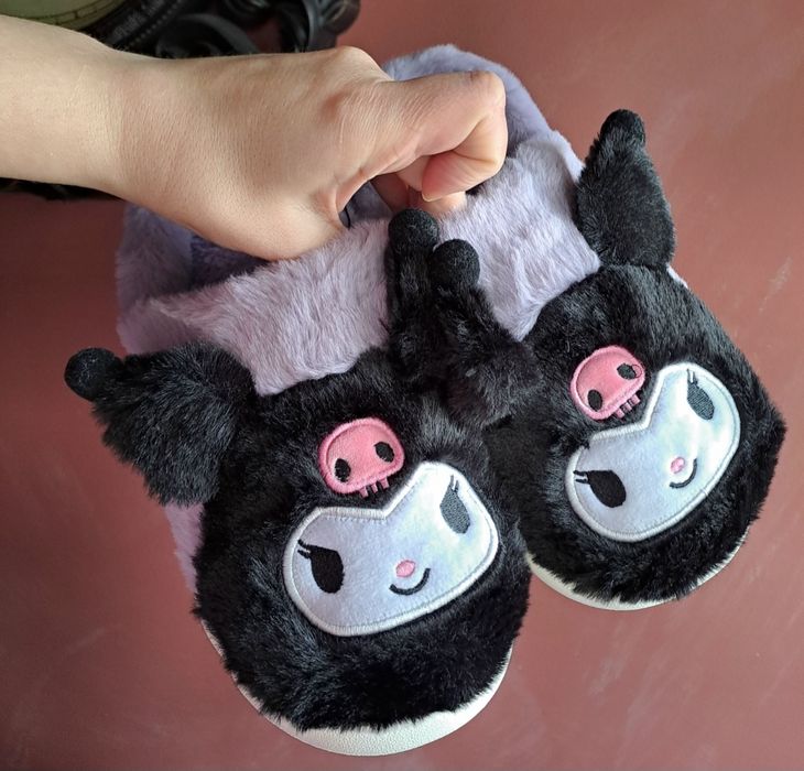 Papuci de casă kuromi super pufoși papuci kuromi sanrio