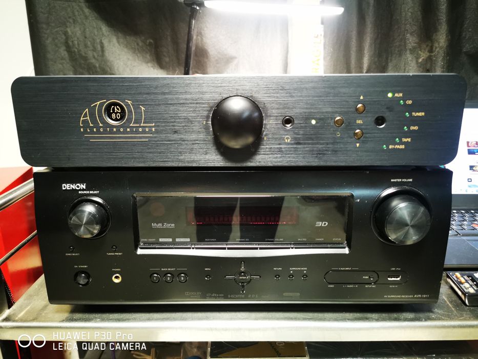 Amplificator stereo Atoll IN 80, cu telecomanda și ambalaj