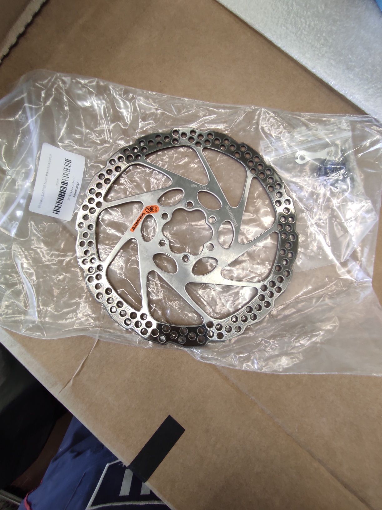 Frână față hidraulica shimano+disc shimano 180+adaptor față 180