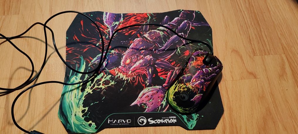 Set gaming mouse + mousepad Marvo Scorpion M603