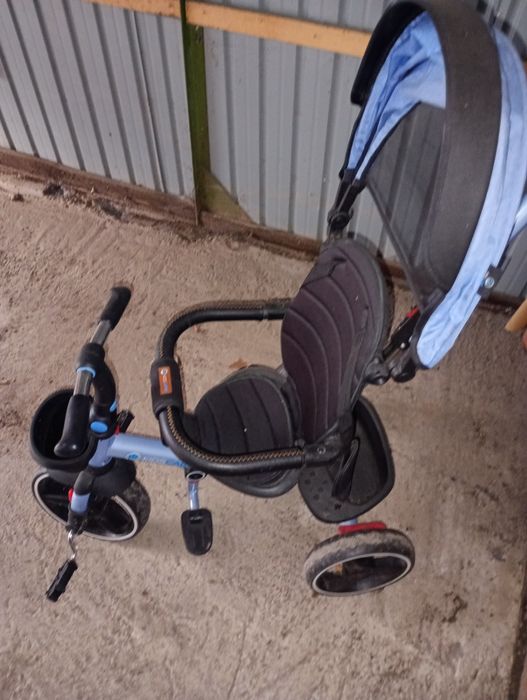 Tricicleta pliabila pentru copii Impera albastru, scaun rotativ, coper